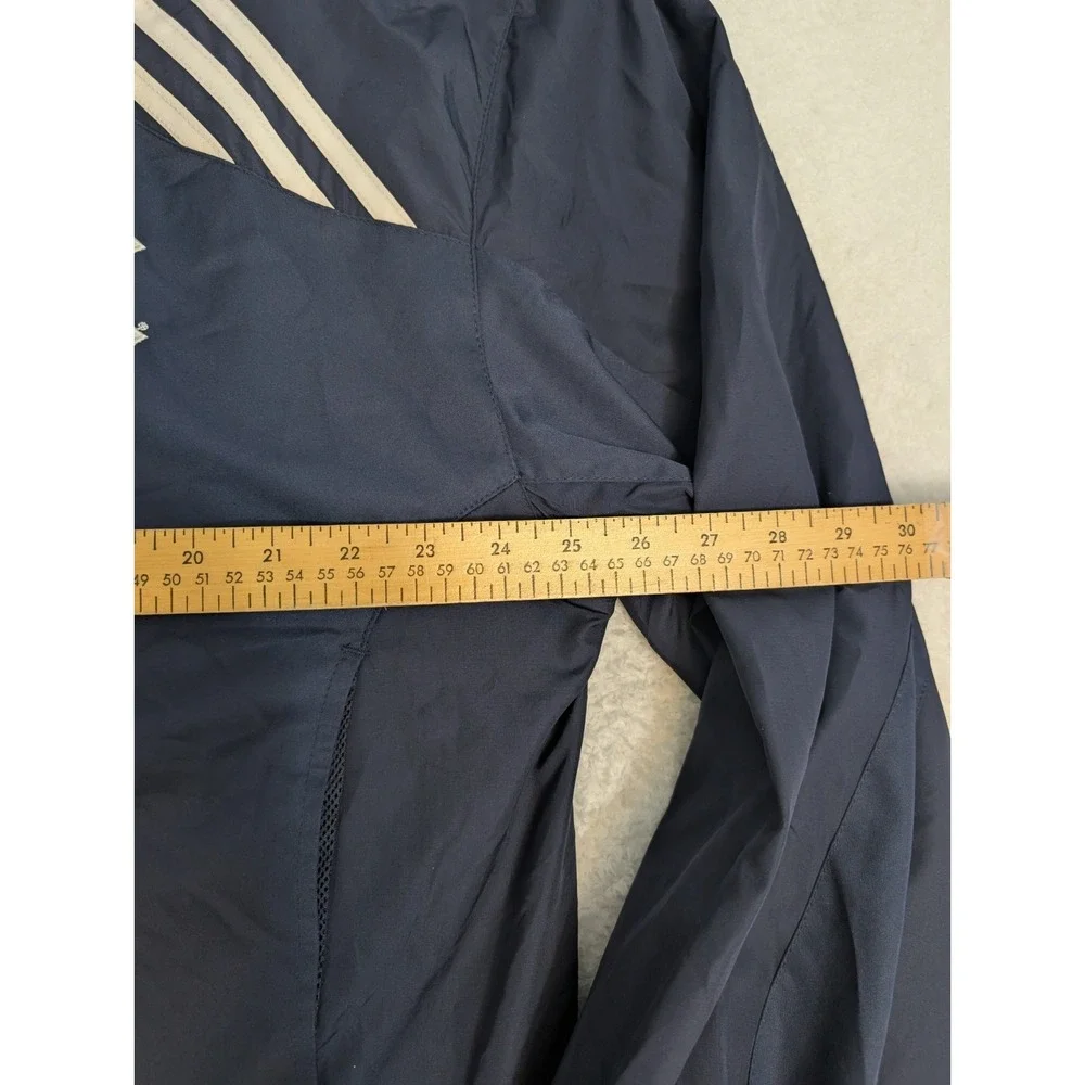 Adidas New York Yankees Windbreaker Jacket Mens XL Blue Track Vintage 90s Full Z